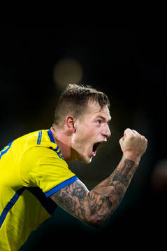 Sveriges John Guidetti jublar