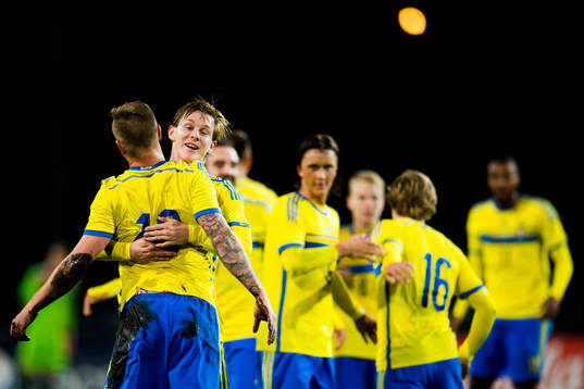 Sveriges Emil Krafth kramar om John Guidetti