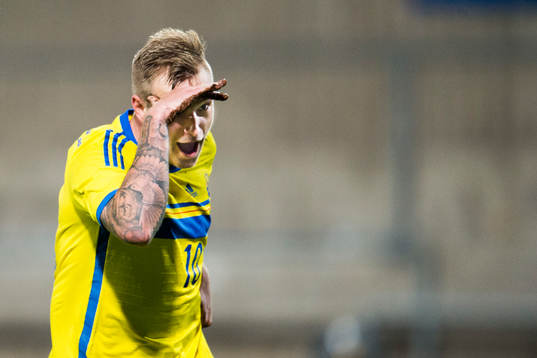 Sveriges John Guidetti jublar