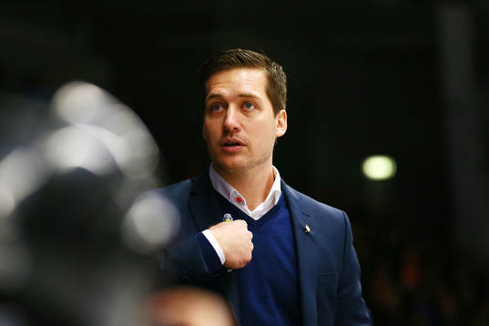 Växjös tränare Sam Hallam
