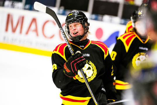 Brynäs Jens Lööke jublar