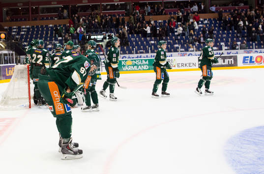 Färjestads  spelare deppar