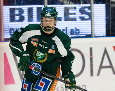 Färjestads  Rasmus Asplund debuterade i SHL
