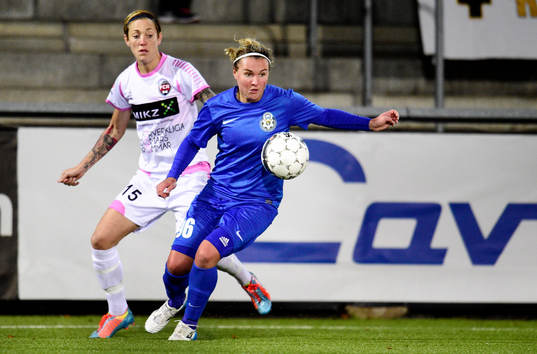Rosengårds Therese Sjögran och Ryazans Olga Basanska