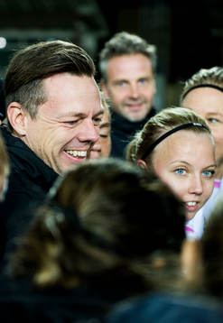 Rosengårds tränare Markus Tilly och Nathalie Persson är