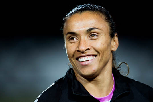 Rosengårds Marta Viera Da Silva är glad