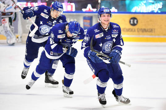 Leksands Linus Hultström jublar
