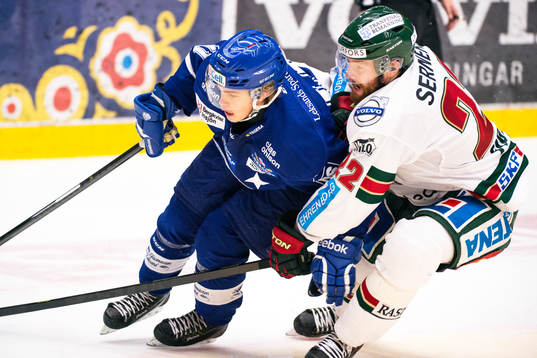 Leksands Oskar Lang och Frölundas Robin Figren