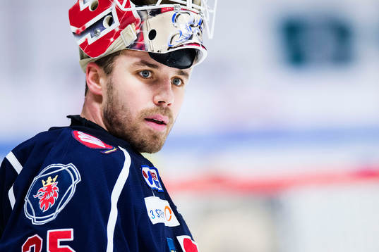 Södertäljes målvakt Tim Sandberg