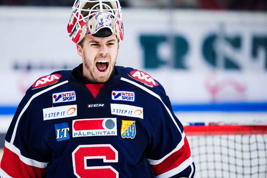 Södertäljes målvakt Tim Sandberg