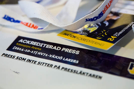 Lista på ackrediterad press