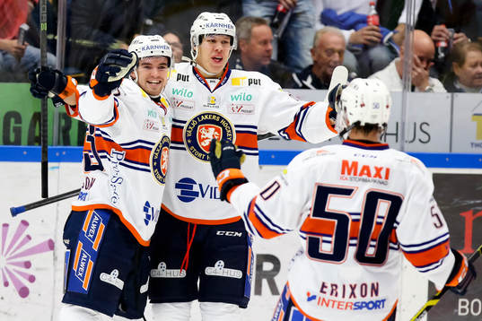 Växjös Eddie Larsson, Mikael Johansson och Sebastian