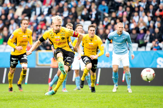 Elfsborgs Johan Larsson kvitterar till 1-1