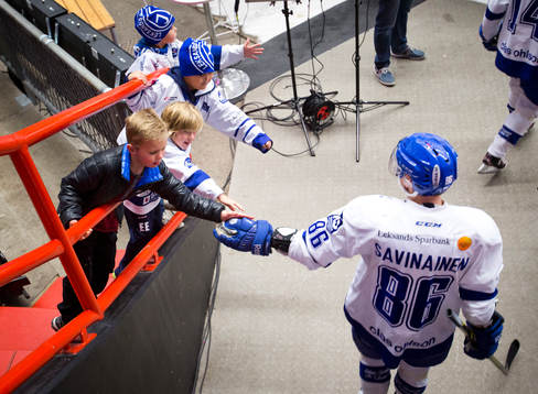 Leksands supportarar och Leksands Veli-Matti Savinainen