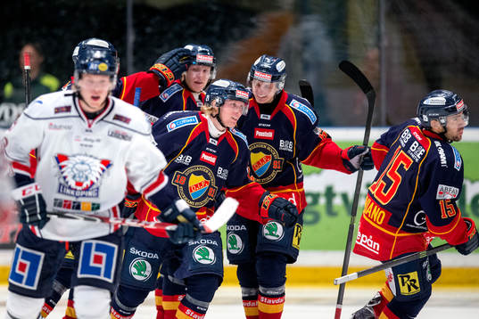 Djurgårdens Nicklas Heinerö jublar