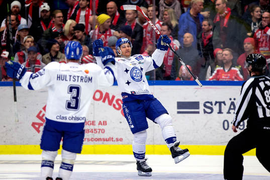 Leksands Jens Bergenström jublar