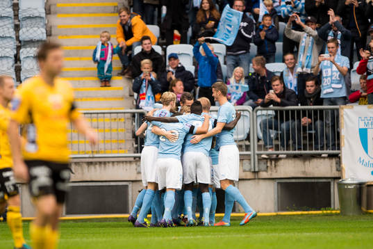 Malmö FFs spelarna jublar