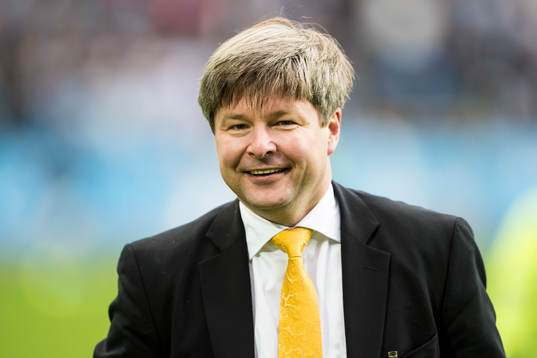Elfsborgs ordförande Bo Johansson jublar