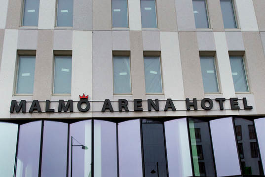 Logotype för Malmö Arena Hotell som är