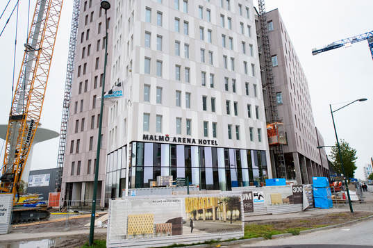 Exteriör Malmö Arena Hotell som är