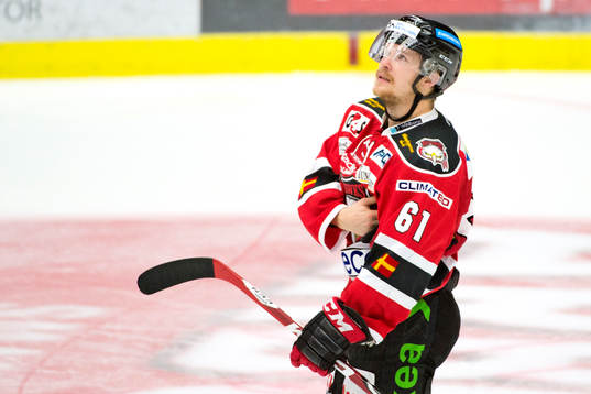 Malmö Redhawks Nicklas Jadeland deppar