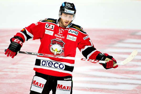 Malmö Redhawks Joey Tenute deppar