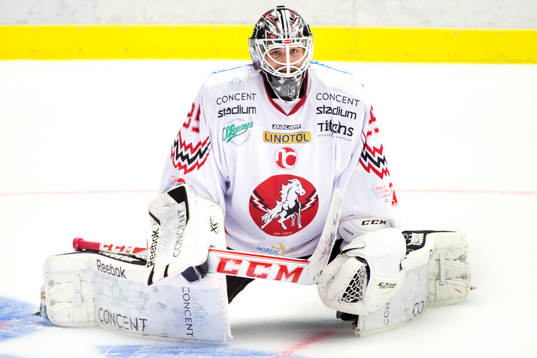 Vita Hästens målvakt Johannes Jönsson