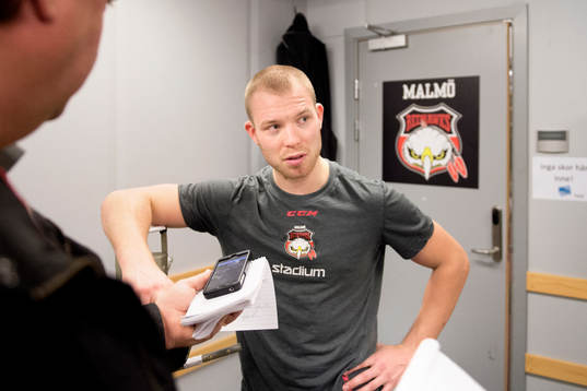 Malmö Redhawks målvakt Pontus Sjögren