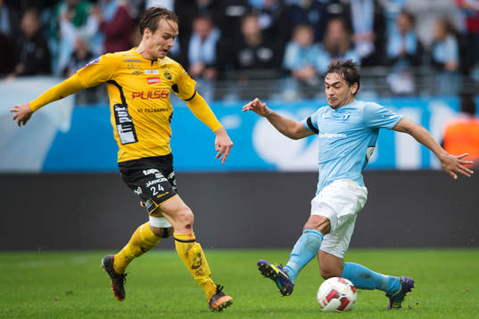 Elfsborgs Viktor Prodell och Malmö FFs Ricardo Ferreira Da