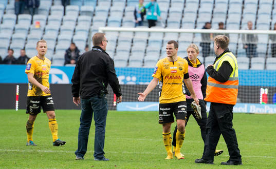 Elfsborg vill tacka publiken men blir hänvisade att lämna