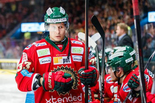 Frölundas Elias Fälth i båset