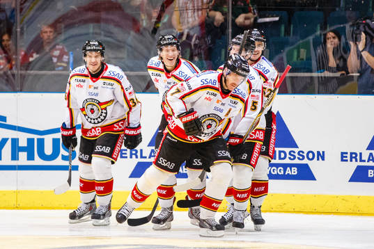 Luleås spelare jublar