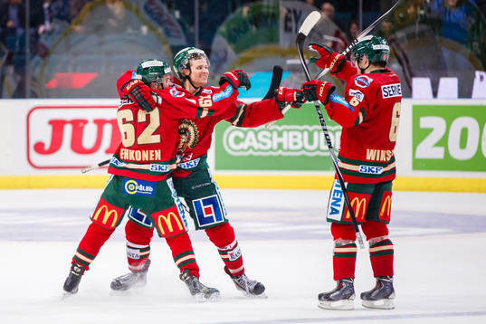 Frölundas Max Görtz, Artturi Lehkonen och Mikael