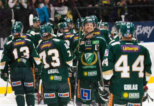 Färjestads Ole-Kristian Tollefsen jublar