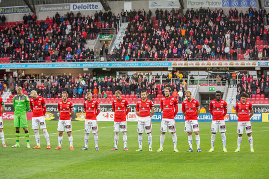 Tyst minut fotbollsmatchen i Allsvenskan mellan Kalmar och