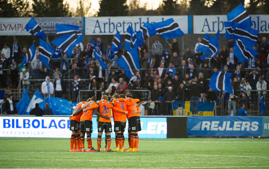 Norrköping laddar upp innan fotbollsmatchen i Allsvenskan