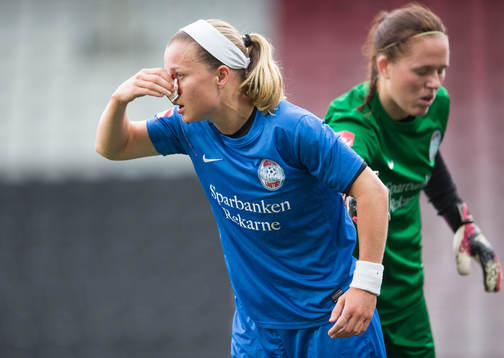 Eskilstunas Sara Thunebro bröt näsbenet