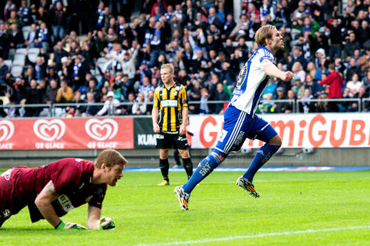 IFK Göteborgs Gustav Engvall jublar