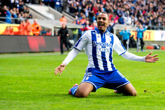 IFK Göteborgs Kenneth Zohore jublar