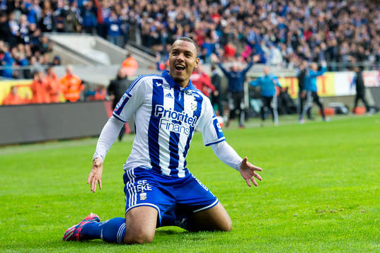 IFK Göteborgs Kenneth Zohore jublar