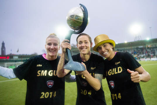 Rosengårds Anja Mittag, Therese Sjögran och Marta Viera