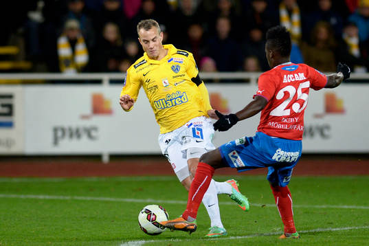 Falkenbergs Calle Wede och Helsingborgs David Accam