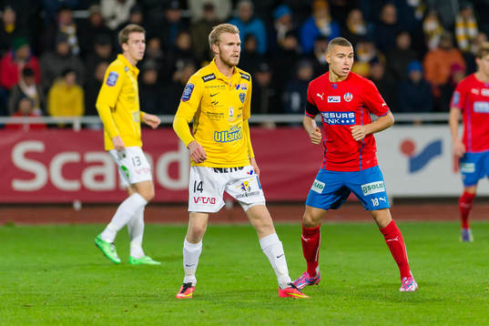 Falkenbergs Per Karlsson och Helsingborgs Jordan Larsson