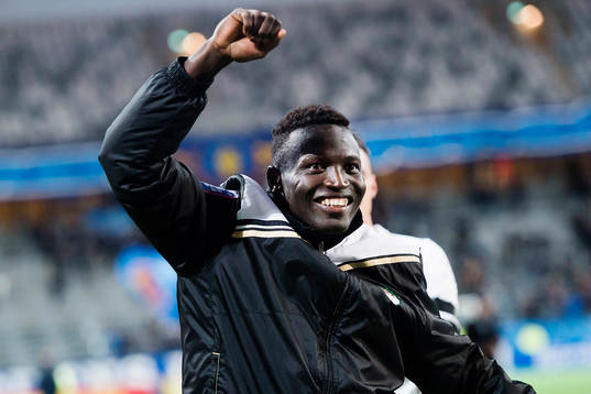Örebros Alhassan Kamara jublar