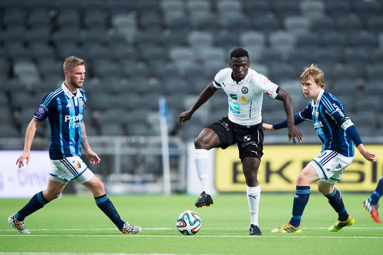 Djurgårdens Aleksander Faltsetas och Simon Tibbling
