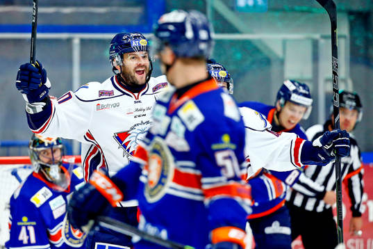 Linköpings Jeff Taffe jublar