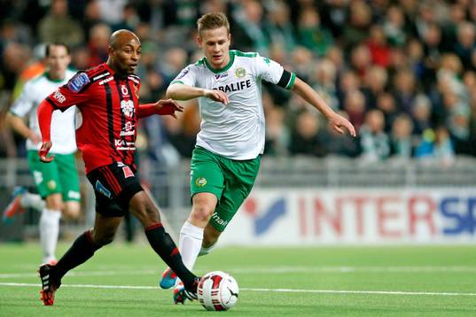 Östersunds Fouad Bachirou och Hammarbys Erik Israelsson