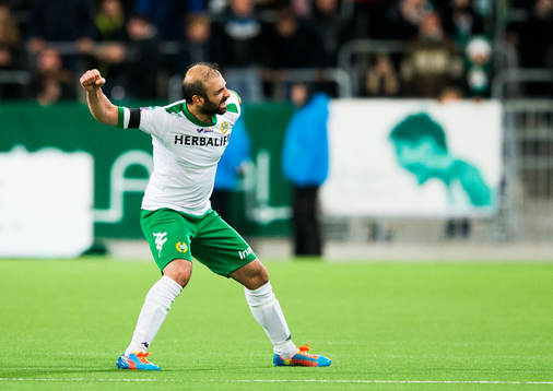 Hammarbys Kennedy Bakircioglu jublar