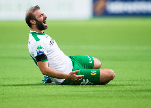 Hammarbys Kennedy Bakircioglu reagerar