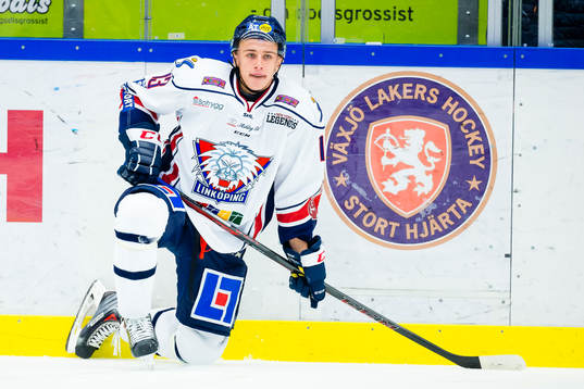 Linköpings Jakub Vrana står på knä